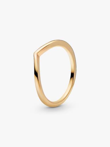 Polished Wishbone Ring