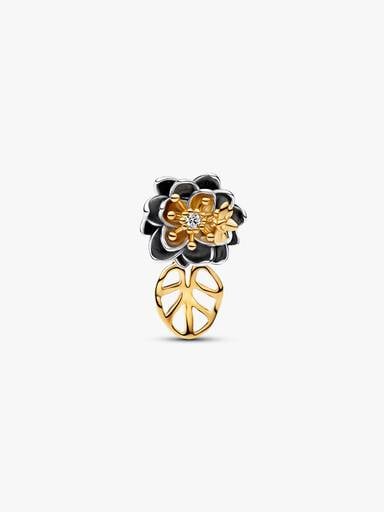 Disney Princess Tiana Water Lily Flower Lab grown Diamond Charm