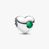Engravable May Birthstone Heart Charm Engravable May Birthstone Heart Charm