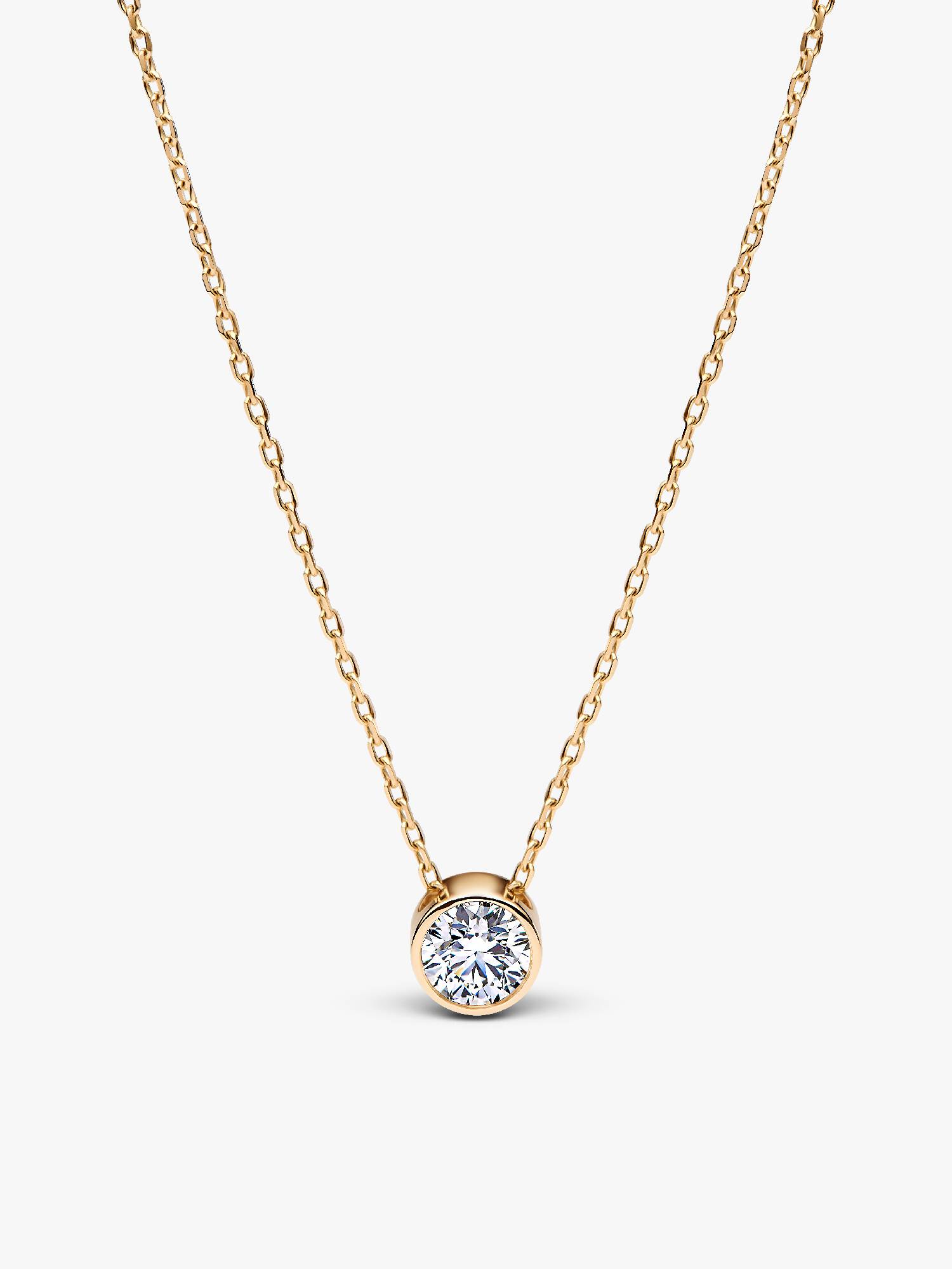 Pandora Era Bezel Lab-Grown Diamond Pendant Necklace