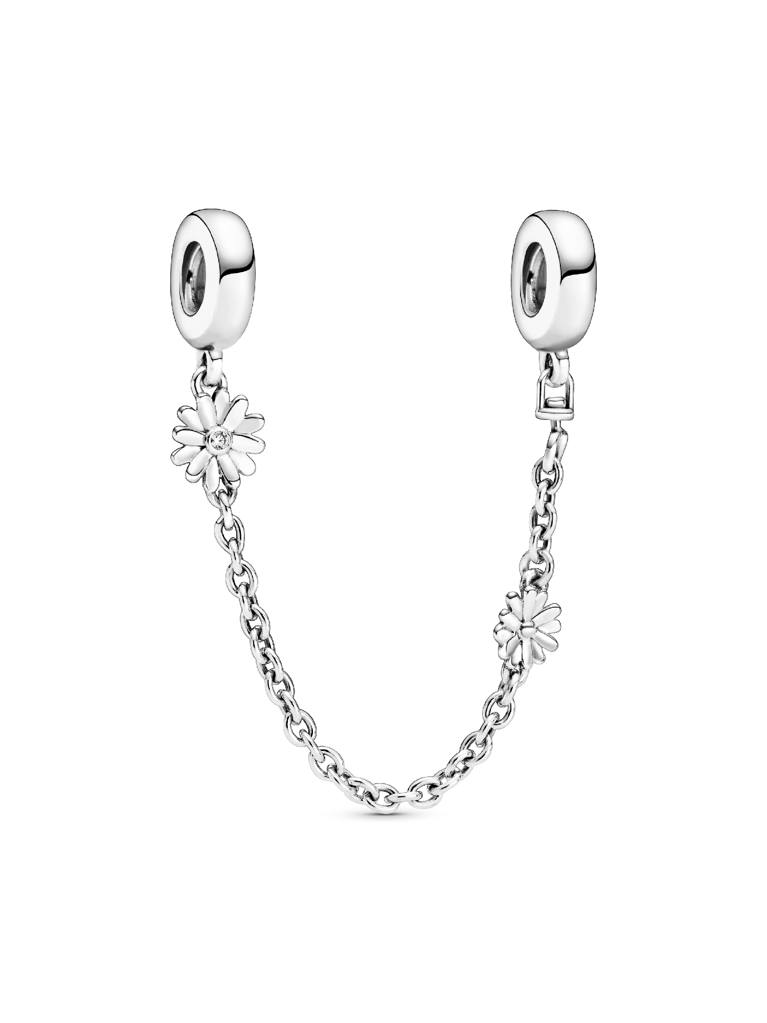 Daisy Flower Safety Chain Charm