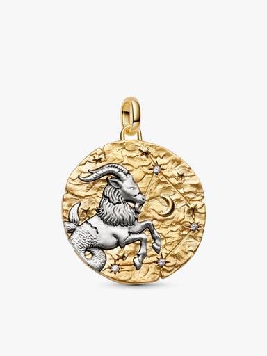 Capricorn Oversized Talisman Pendant Necklace