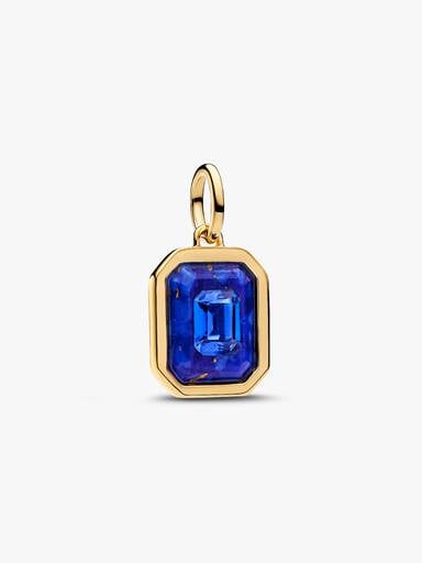 Celestial Blue Hexagon Dangle Charm