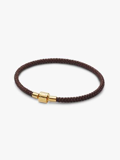 Simmering Brown Cord Bracelet