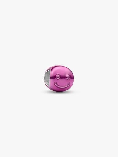 Pink Happy Face Mini Charm