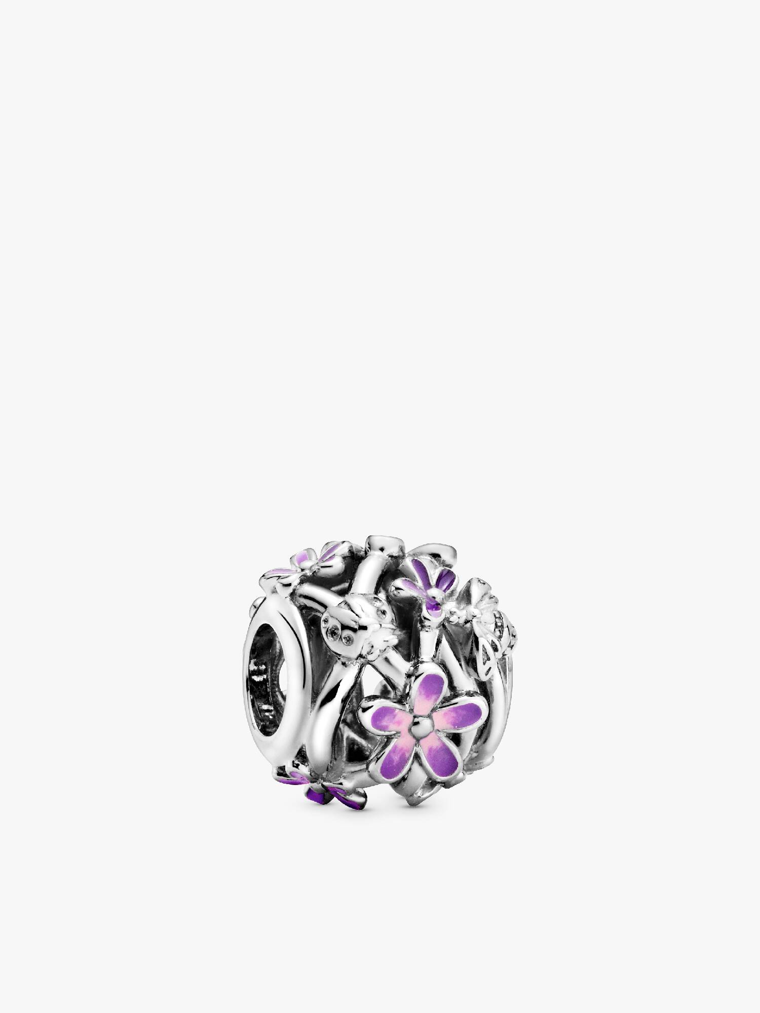 Openwork Purple Daisy Charm