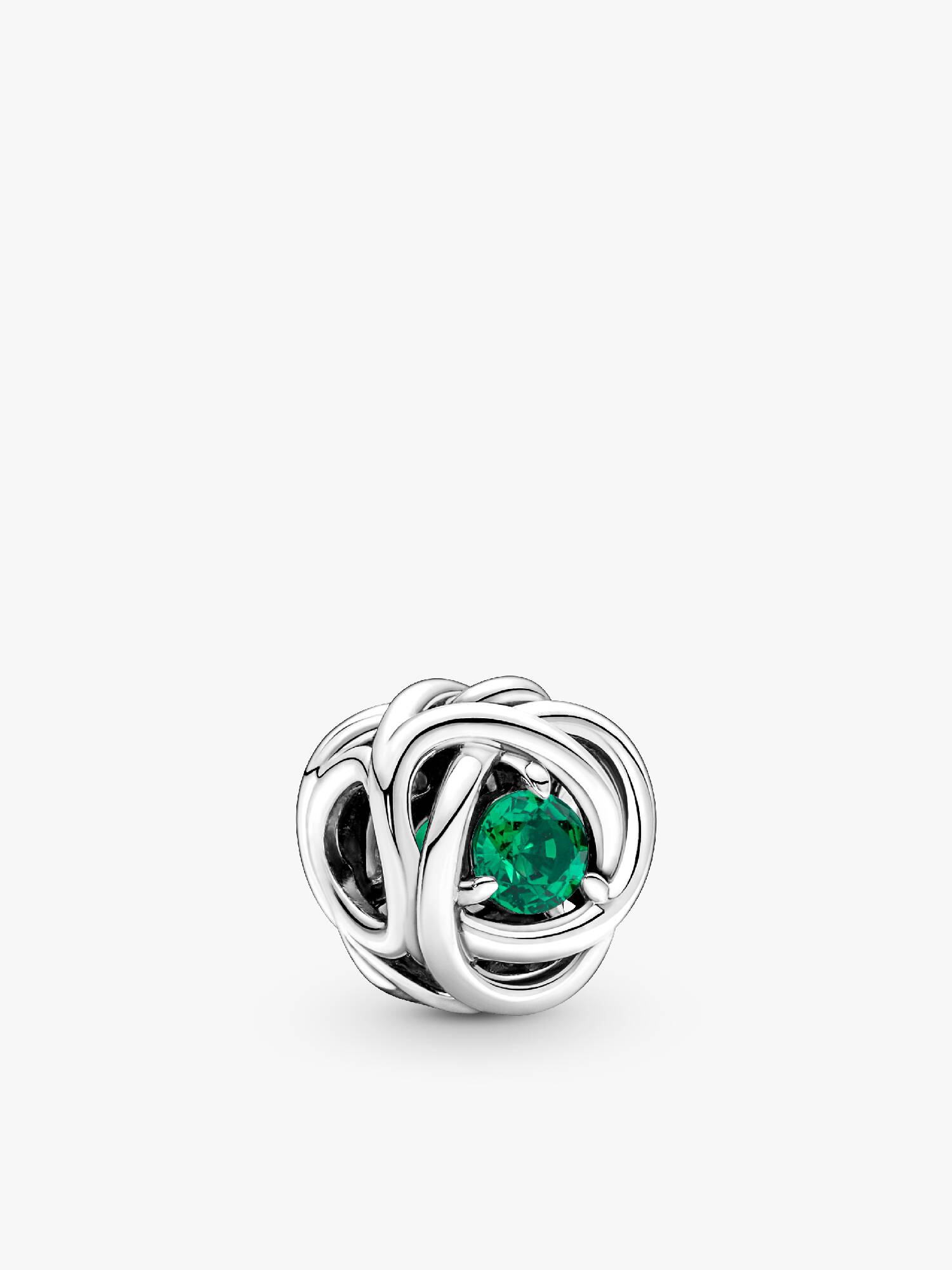 May Birthstone Eternity Circle Charm