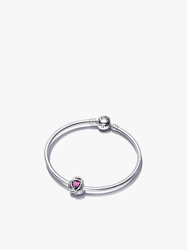 October Birthstone Eternity Circle Bangle Gift Set