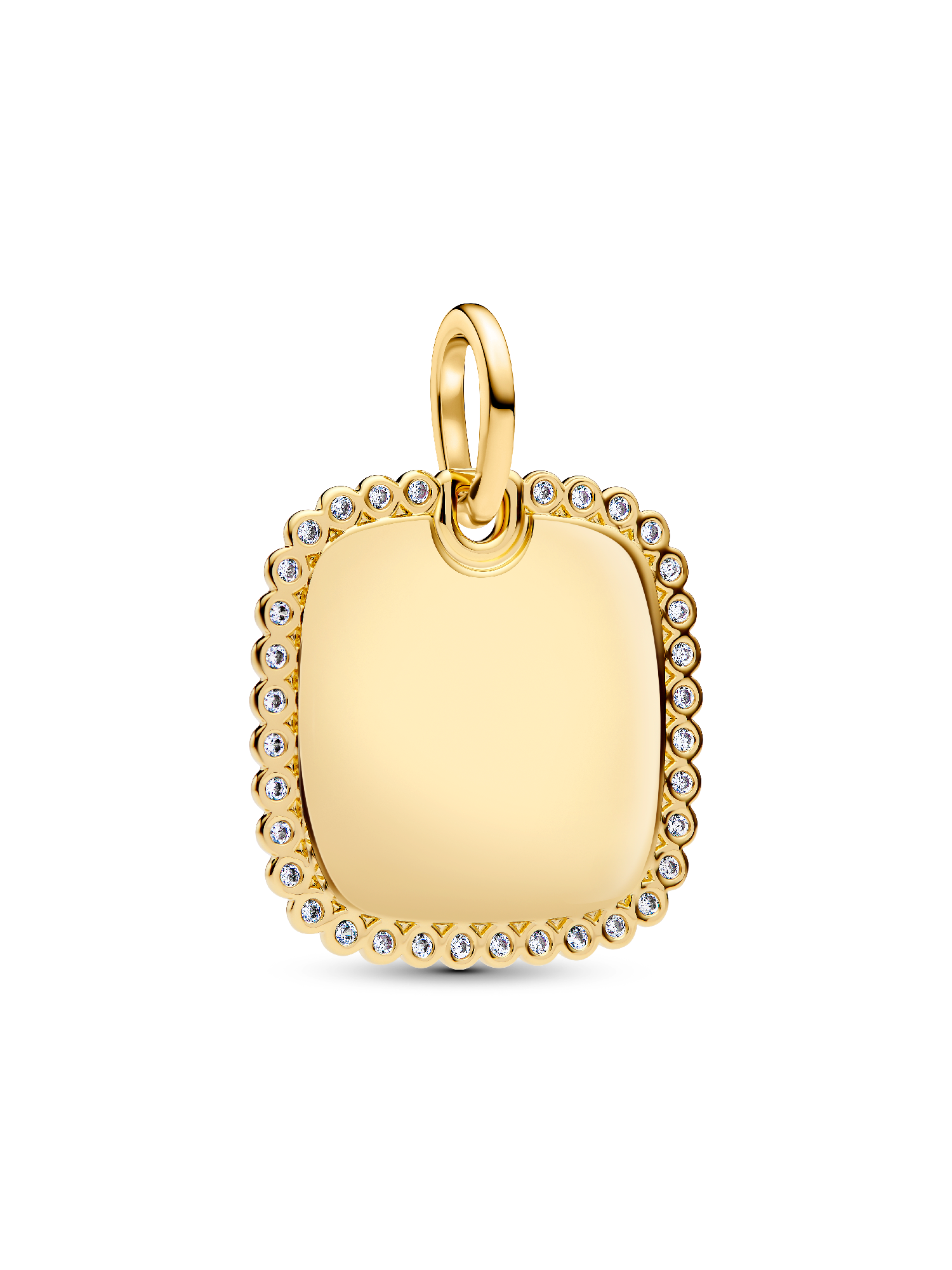 Engravable Square Tag Pendant
