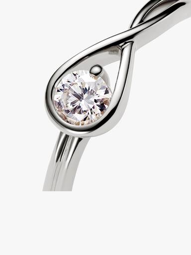 Pandora Infinite 14k White Gold Lab-grown Diamond Ring