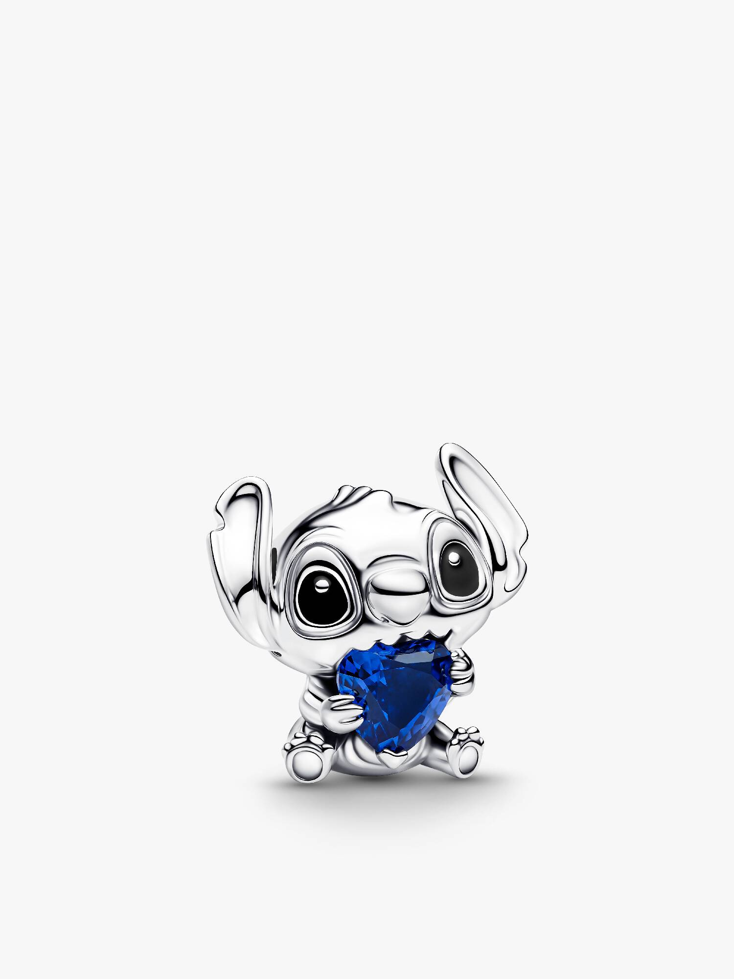 Disney Stitch Blue Heart Charm