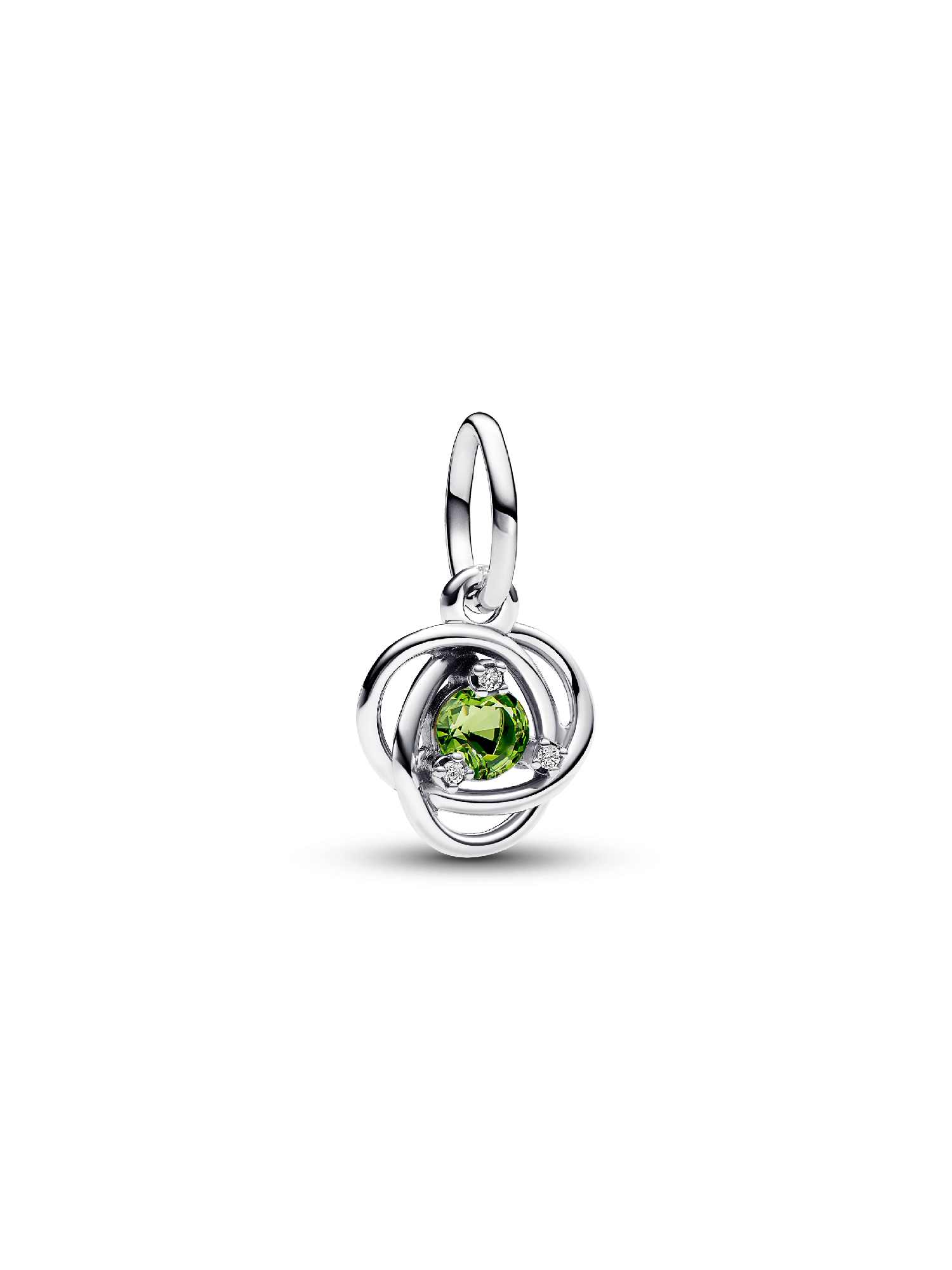 August Birthstone Eternity Circle Dangle Charm