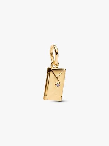 Engravable & Openable Envelope Dangle Charm