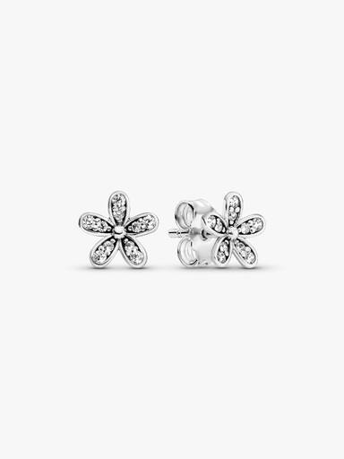 Sparkling Daisy Flower Stud Earrings