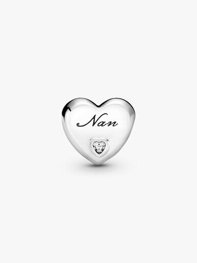 Polished Nan Heart Charm