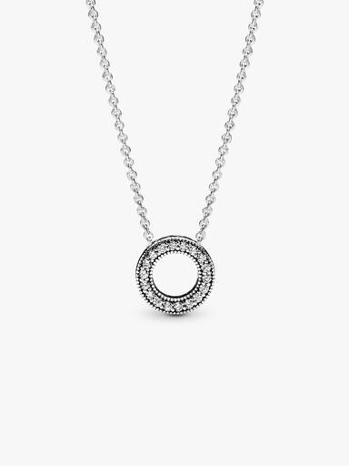 Pavé Circle Collier Necklace