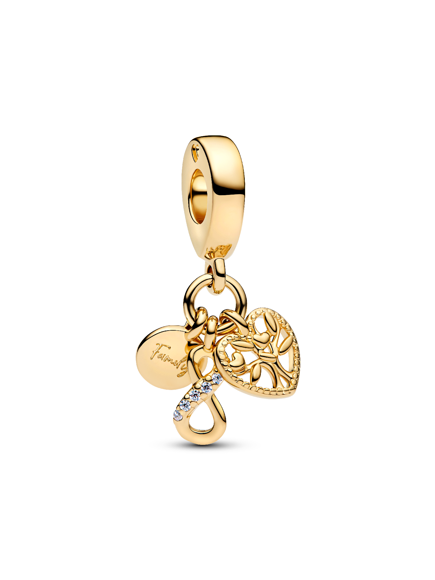Family Infinity Triple Dangle Charm