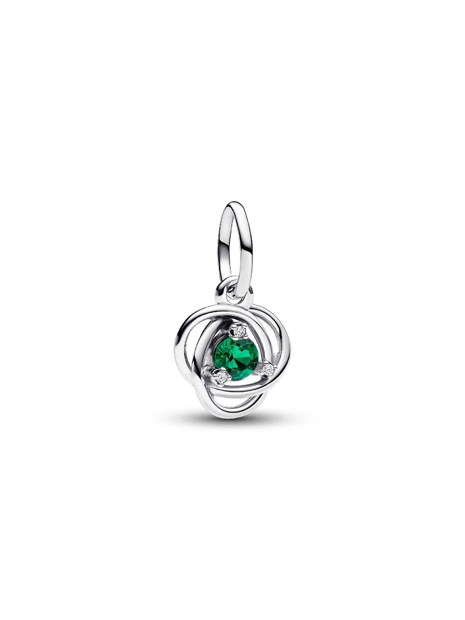 Green Eternity Circle Dangle Charm