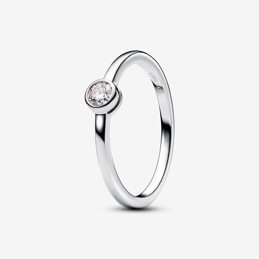 Pandora Era Bezel Sterling Silver Lab-grown Diamond Ring image number 0