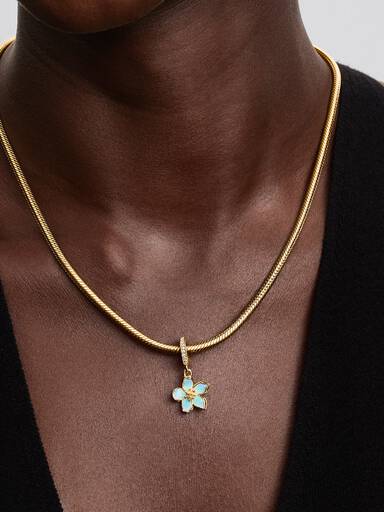 Blue Blossom Dangle Charm