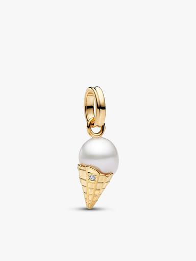 Baroque Pearl Ice Cream Charm & Bracelet Set