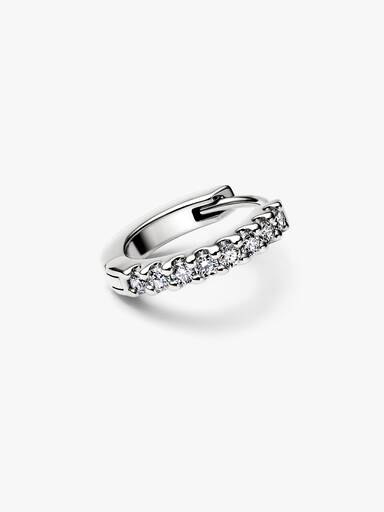 Pandora Era Lab-Grown Diamond Pavé Hoop Single Earring
