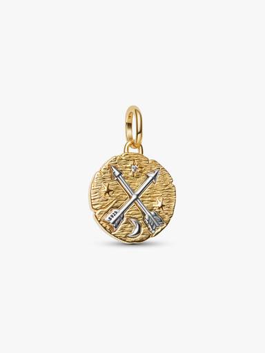 Crossing Arrows Medallion Charm