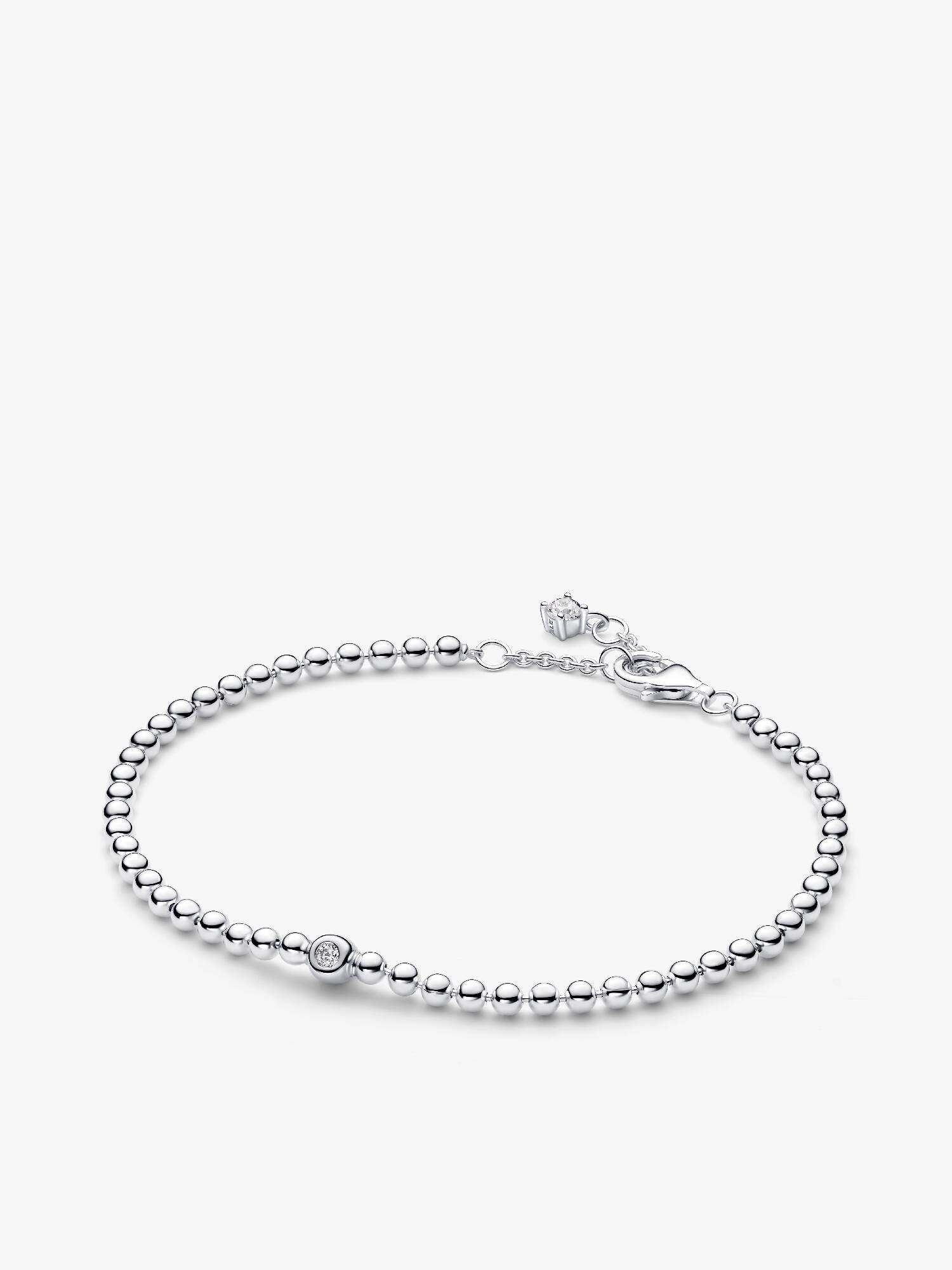 Beads & Sparkling Stone Bracelet