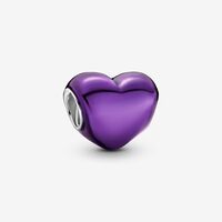 Metallic Purple Heart Charm | Pandora UK