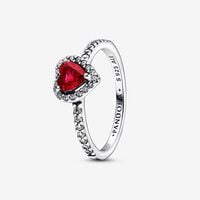 Elevated Red Heart Ring | Pandora UK