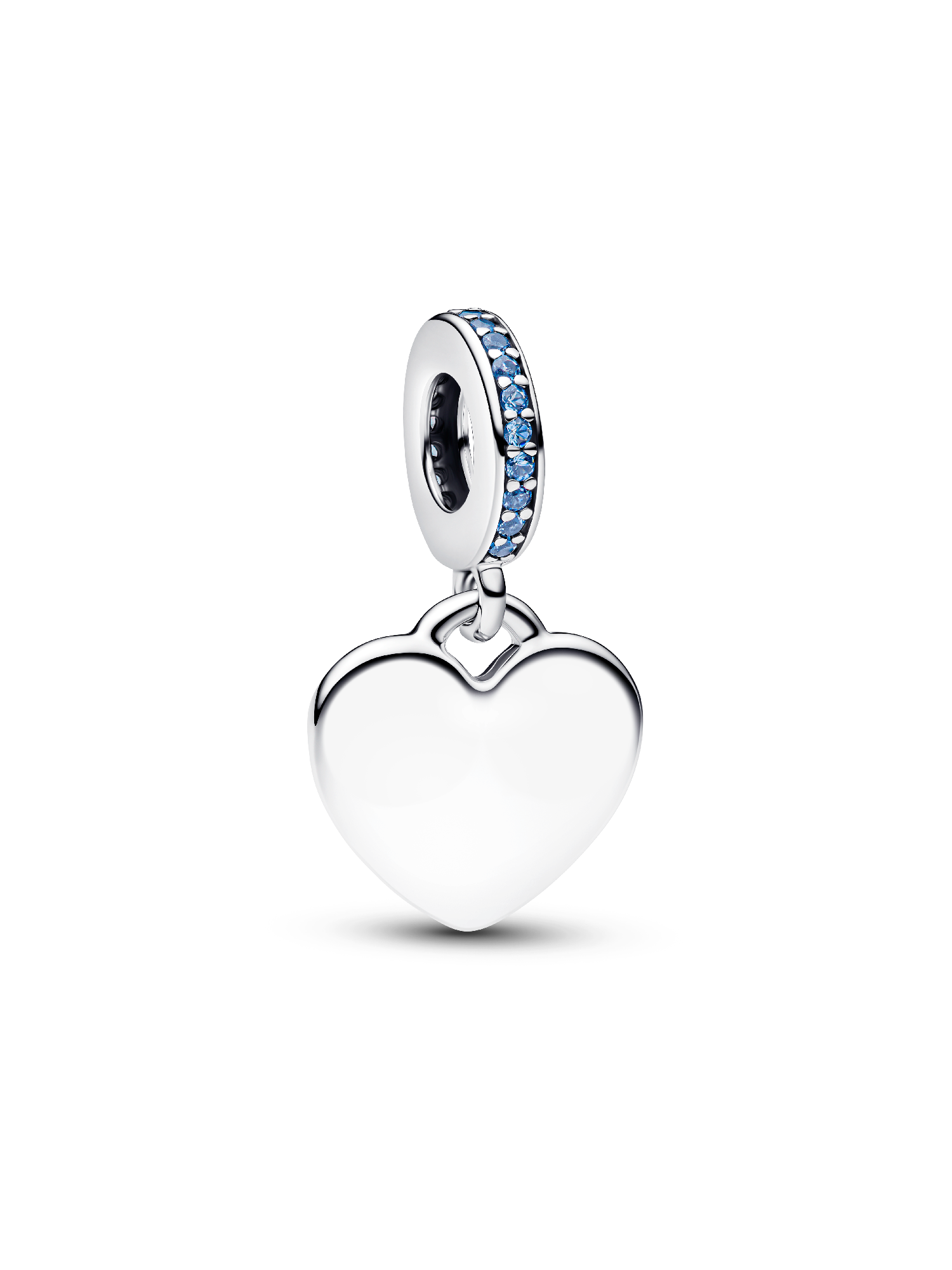 Heart Blue Stone Dangle Charm