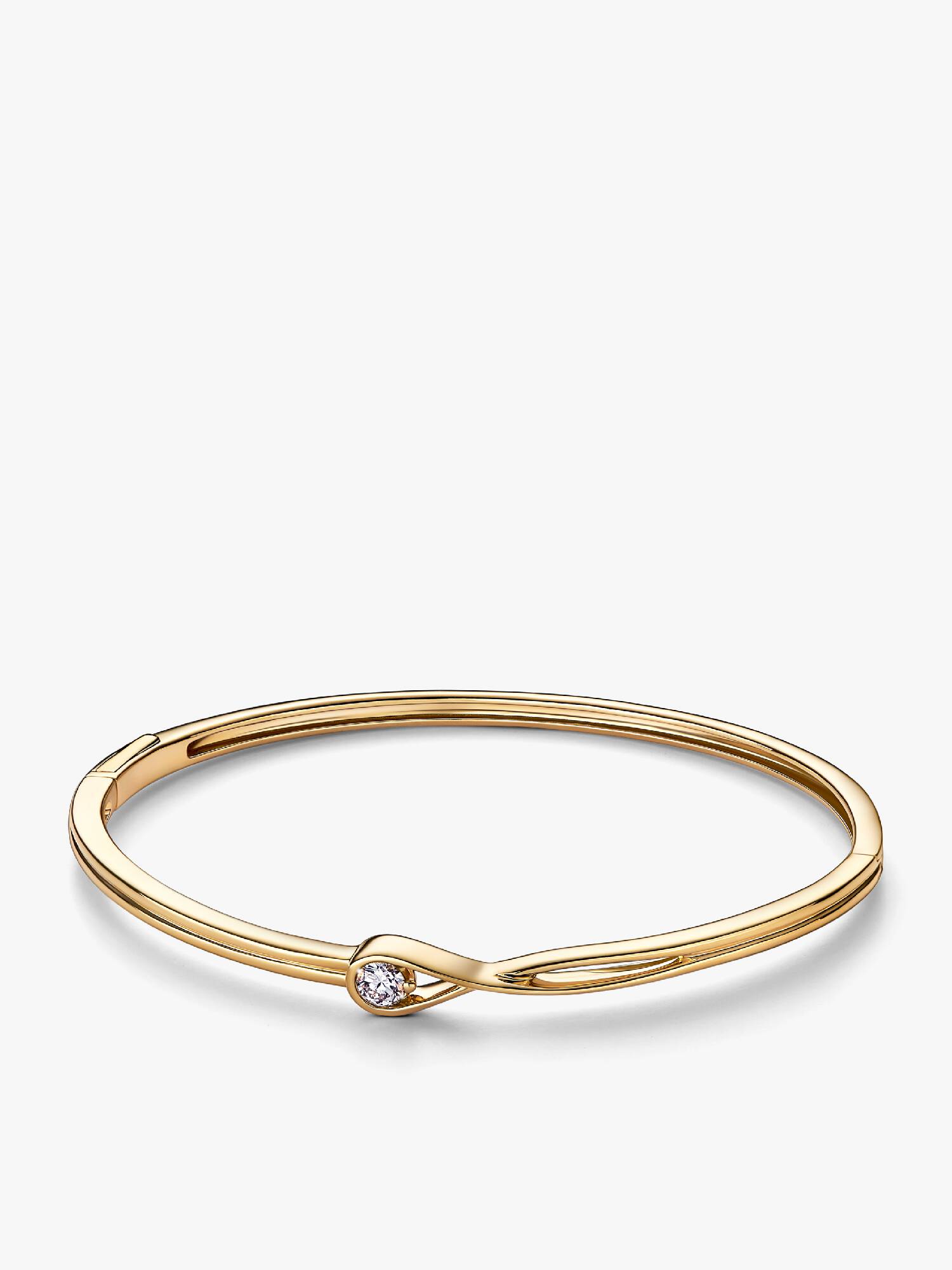 Pandora Infinite 14k Gold Lab-grown Diamond Bangle