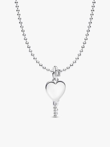 Engravable Heart Key Necklace Gift Set