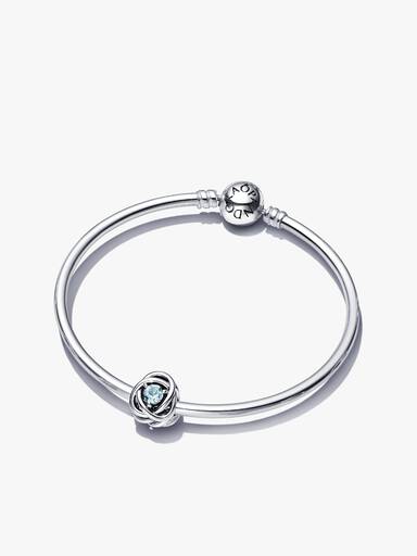 March Birthstone Eternity Circle Bangle Gift Set