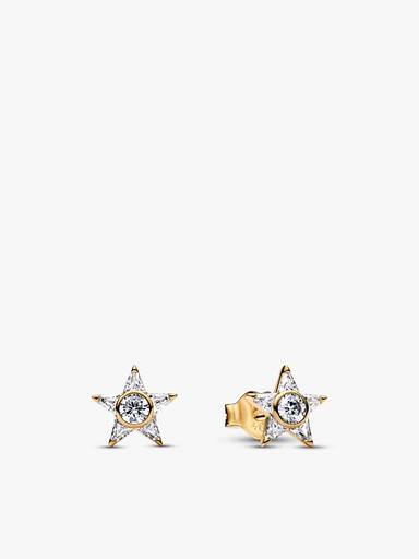 Gold-Plated Sparkling Stella Necklace & Earrings Gift Set