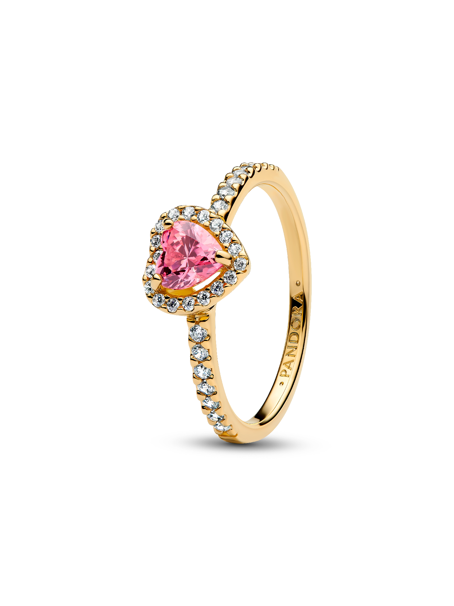 Elevated Pink Heart Ring
