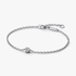 Pandora Era Bezel Sterling Silver Lab-grown Diamond Chain Bracelet Pandora Era Bezel Sterling Silver Lab-grown Diamond Chain Bracelet