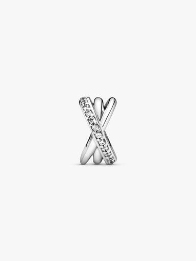 Sparkling & Polished Lines Spacer Charm