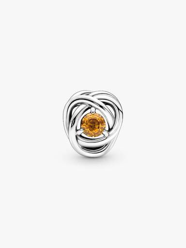November Birthstone Eternity Circle Charm