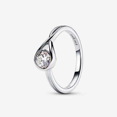 Pandora Infinite Sterling Silver Lab-grown Diamond Ring