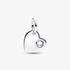 April Heart Clear Stone Dangle Charm April Heart Clear Stone Dangle Charm