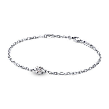 Pandora Brilliance Lab-created Diamond Chain Bracelet