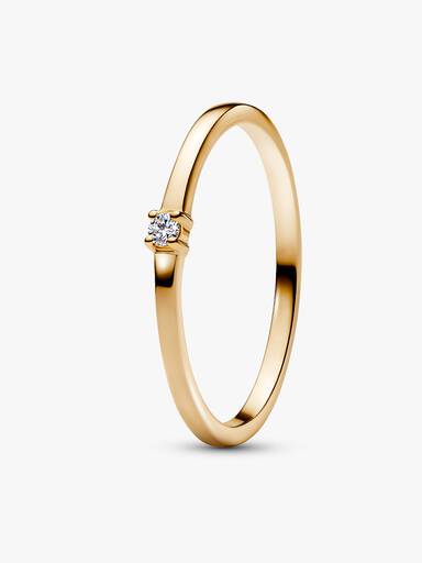 Pandora Era 14k Gold Lab-grown Diamond Single Stone Ring
