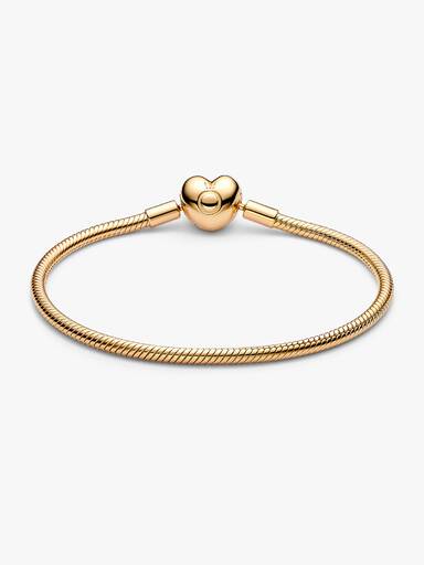 Heart Clasp Snake Chain Bracelet