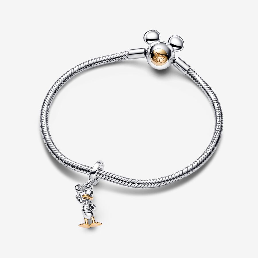 Disney 100th Anniversary Donald Duck Dangle Charm & Bracelet Gift Set image number 0