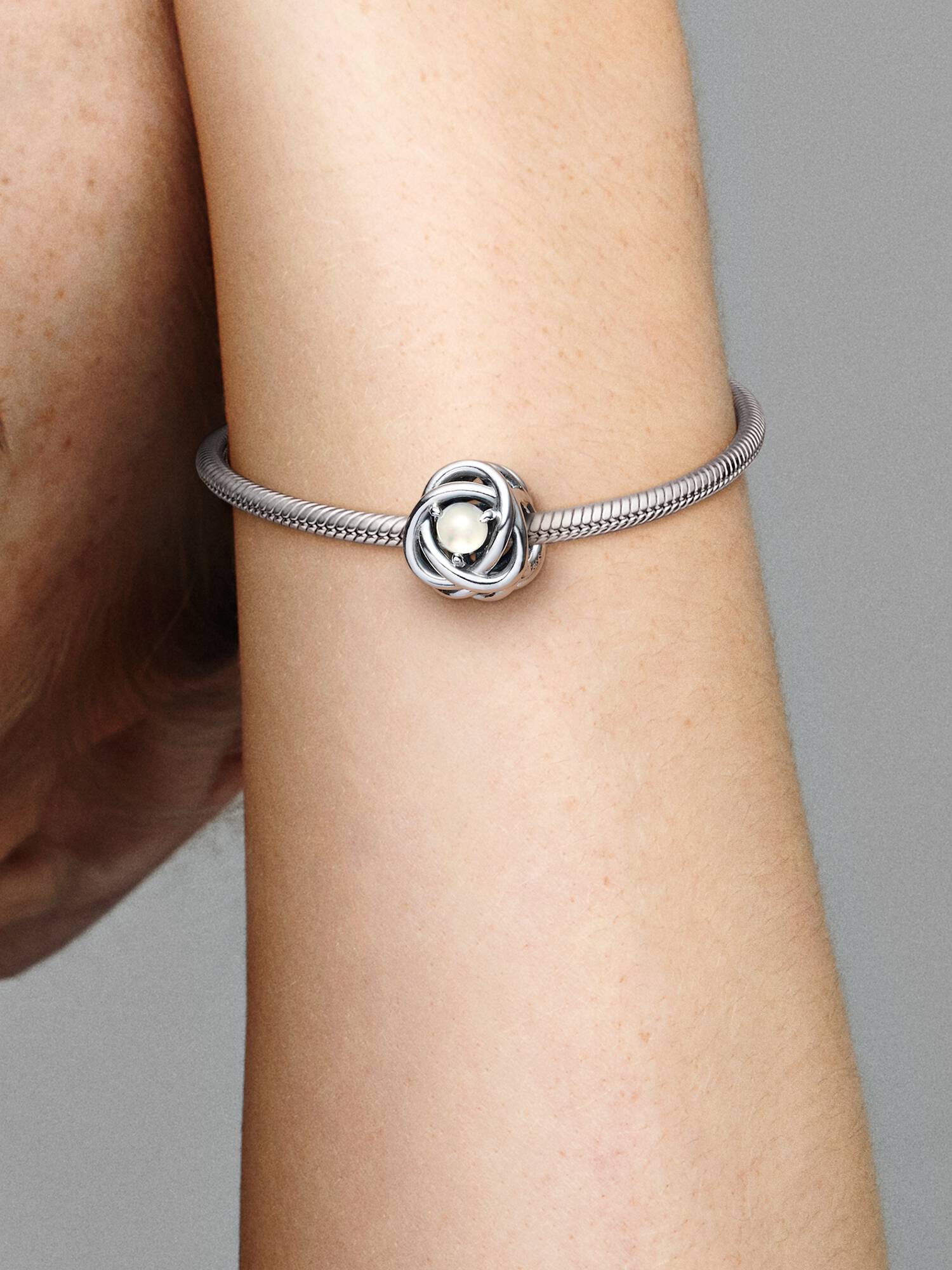 June Birthstone Eternity Circle Charm