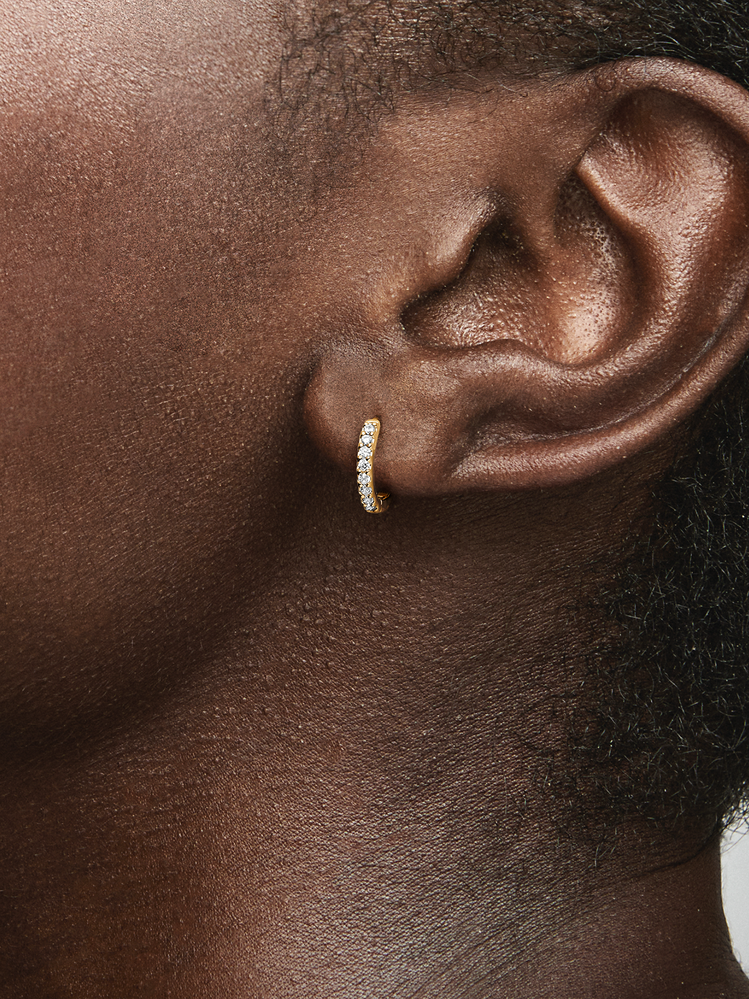 Sparkling Huggie Hoop Earrings
