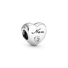 Polished Nan Heart Charm