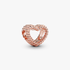 Beaded Open Heart Charm Beaded Open Heart Charm
