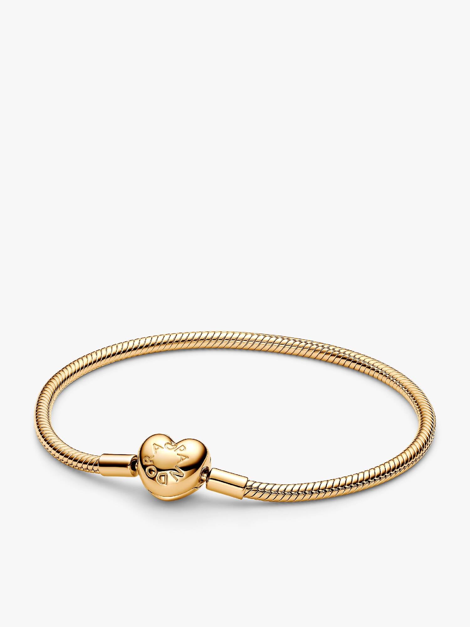 Heart Clasp Snake Chain Bracelet